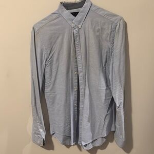 Zara Blue Casual Button Down Shirt